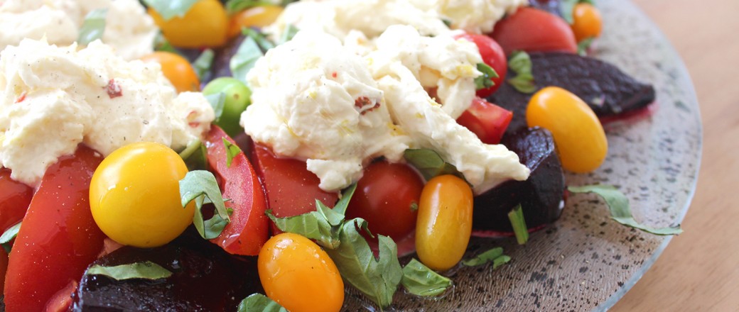 Beetroot, Tomatoes & Stracciatella Salad