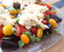 Beetroot, Tomatoes & Stracciatella Salad