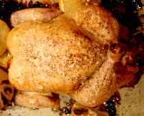 Buckwheat Stuffed Roast Chicken