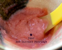 Pear + Red Currant Porridge (6m+)