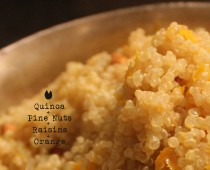 Quinoa + Pine Nuts + Raisins + Orange