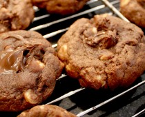 Nutella Double Choc Chip Cookies