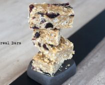 No Bake Peanut Butter Cereal Bars